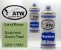 Preview: Land-Rover, Grasmere Green Pearl, 2207 / HBV: 400ml Sprühdose + 400ml Klarlack - Set, von ATW Autoteile West.